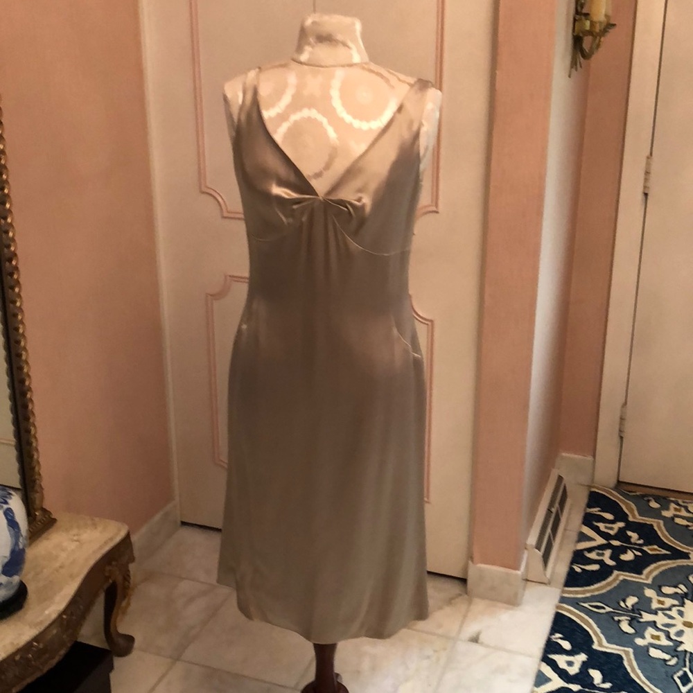 ANN TAYLOR SILK SATIN COCKTAIL DRESS